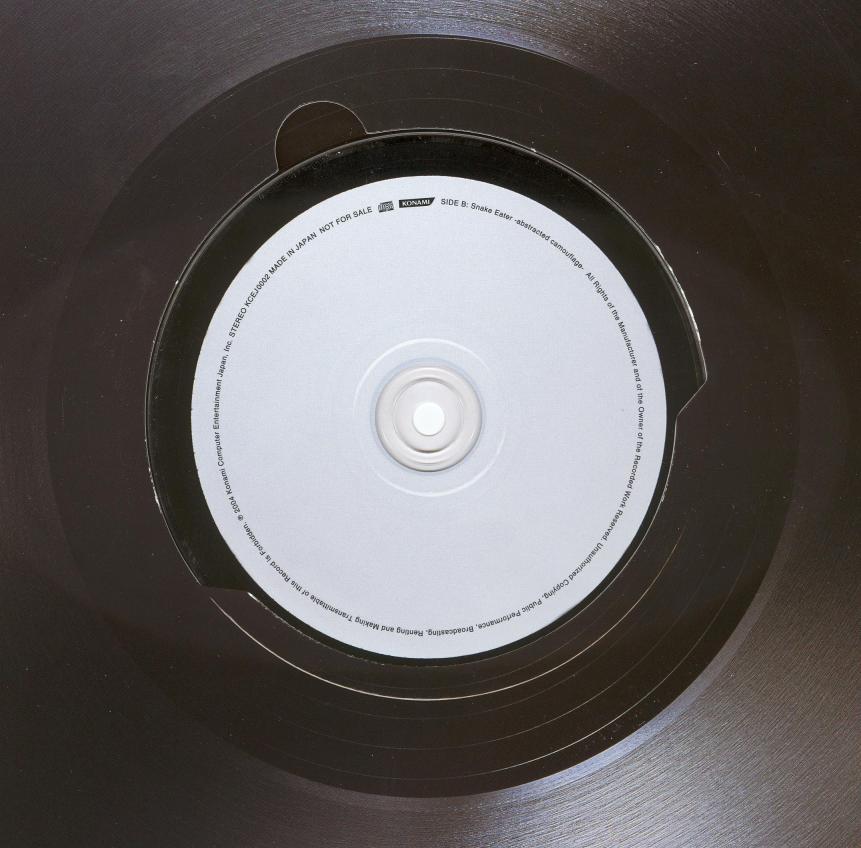 Side B detail with CD in place