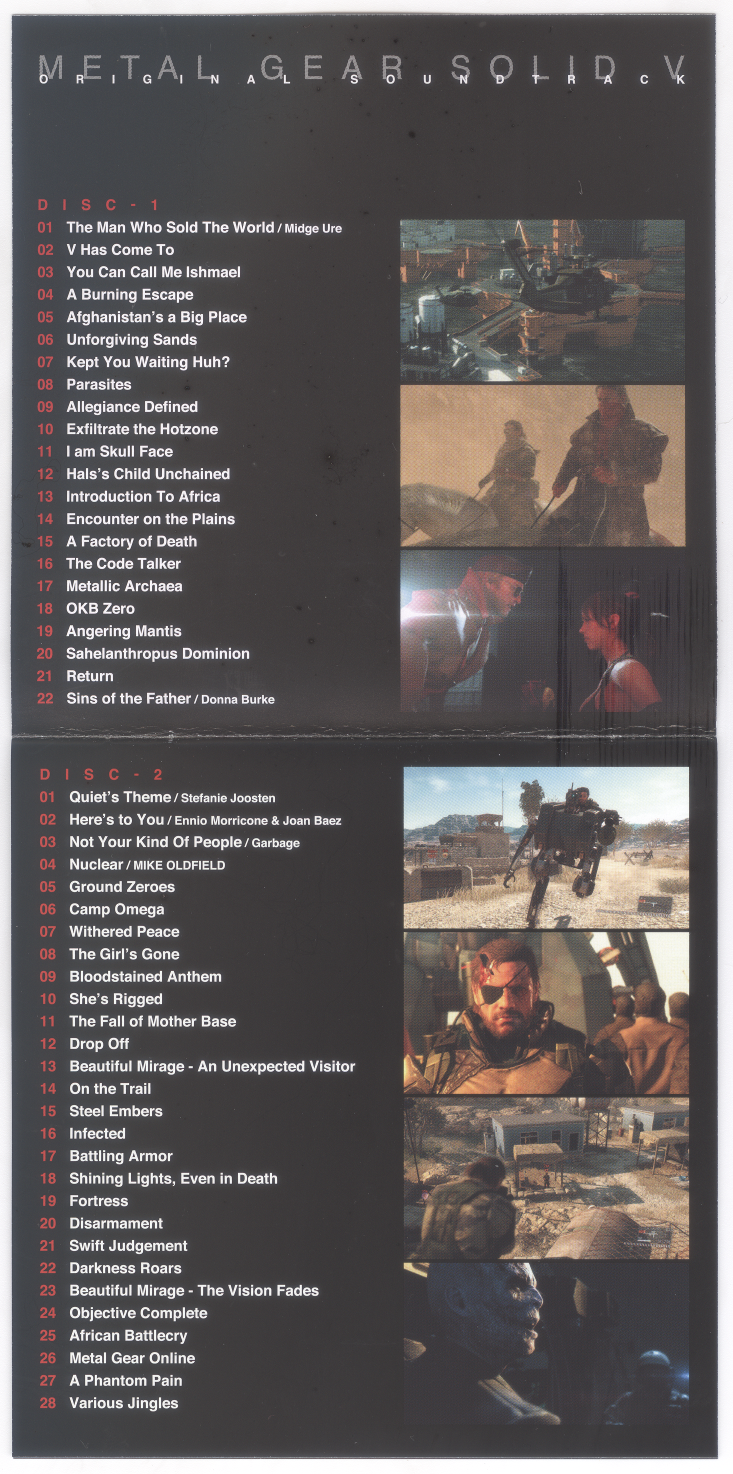 Metal Gear Solid V The Phantom Pain Original Soundtrack Booklet Interior 1