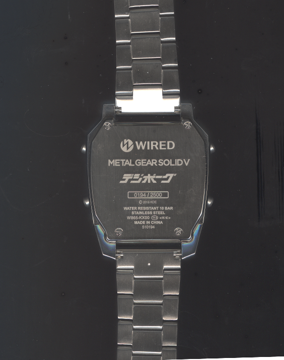 Metal Gear Solid V The Phantom Pain Wired Digiborg Watch Back
