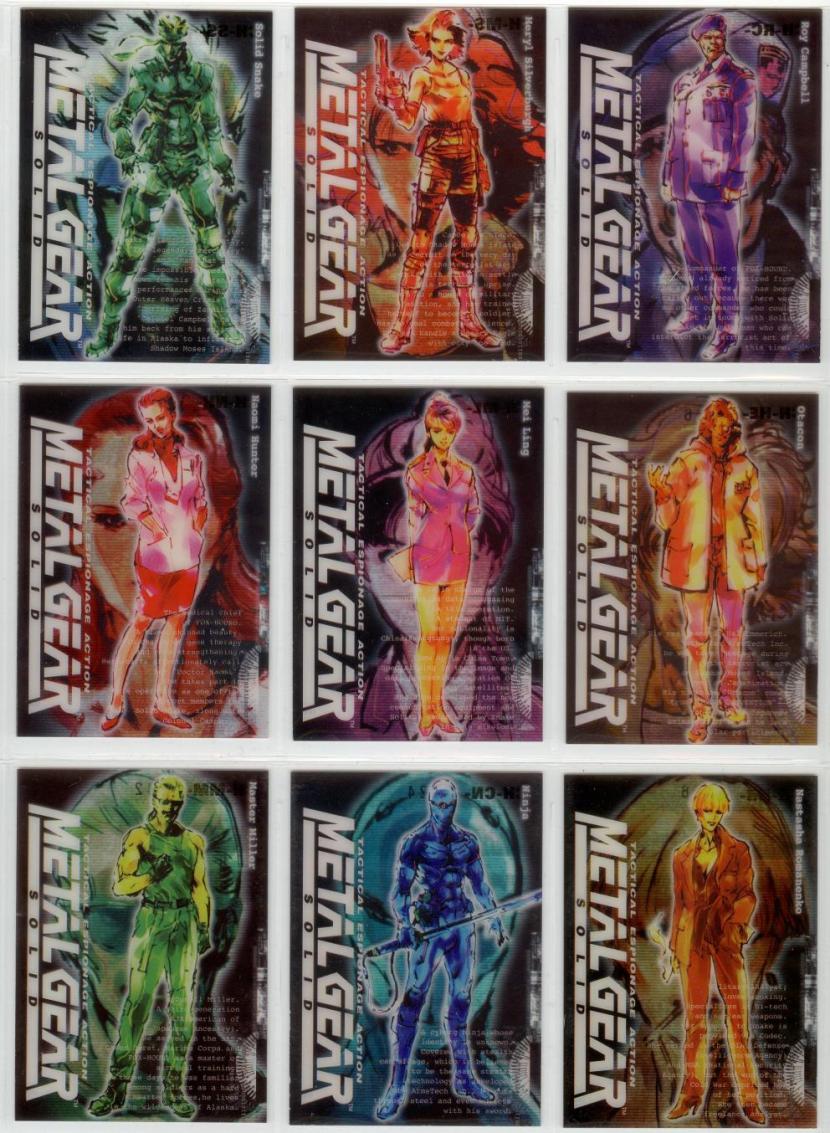 Metal Gear Solid Trading Cards