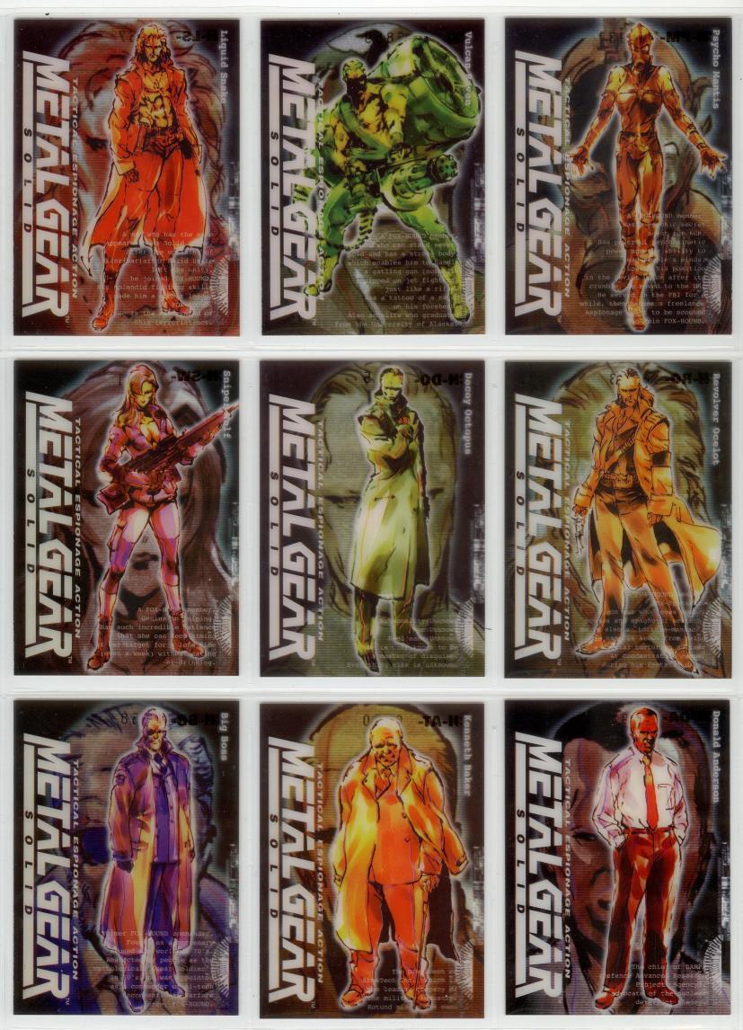 Metal Gear Solid Trading Cards 010-018