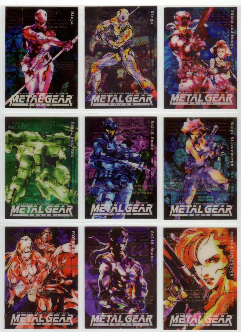 Metal Gear Solid Trading Cards 055-063