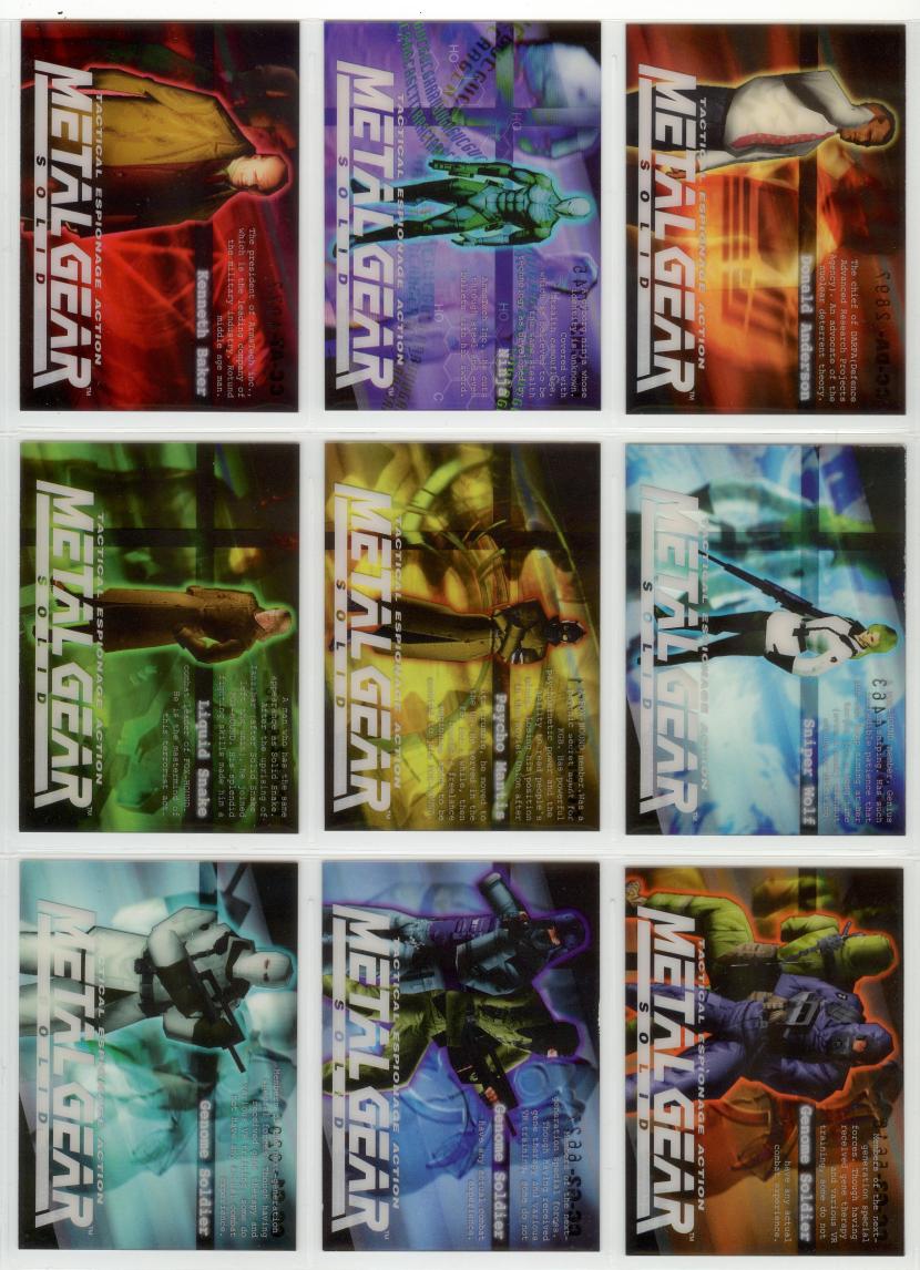 Metal Gear Solid Trading Cards 082-090