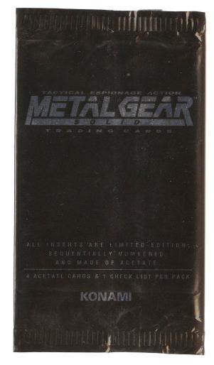 Metal Gear Solid Trading Cards Envelope Front