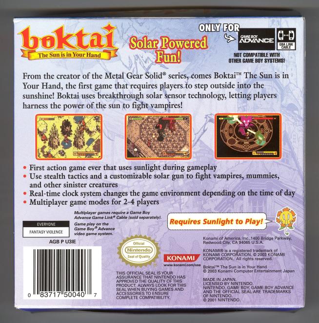 Boktai US version