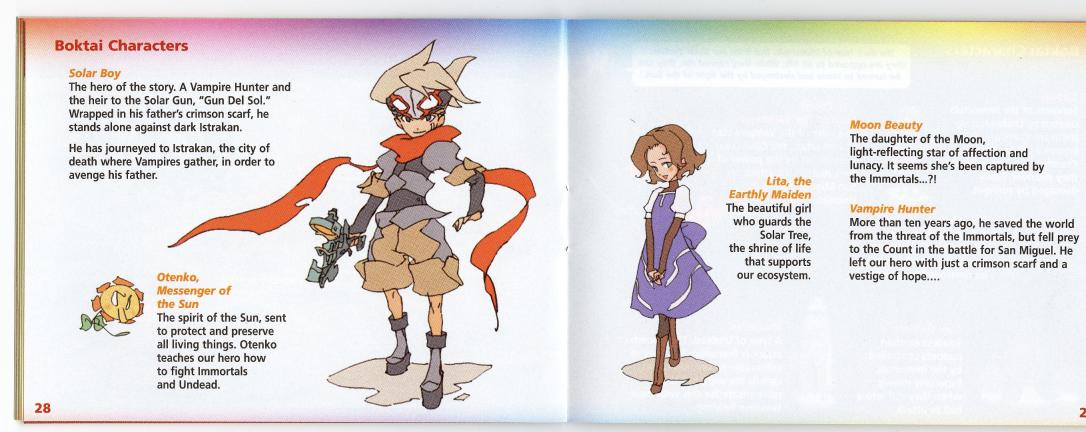 Boktai Characters