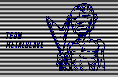 MetalSlave Team Logo, also appears on the MSX 2 manual