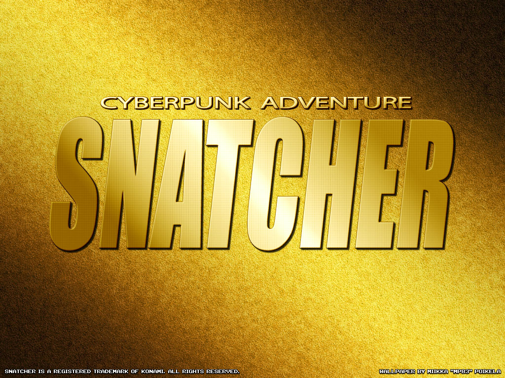 Snatcher logo screen remade by Miikka MP83 Poikela